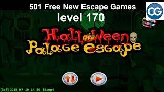 [Walkthrough] 501 Free New Escape Games level 170 - Halloween palace escape - Complete Game