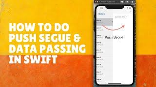 Swift: iOS Notes App - 4. Intro to Push Segue & Pass Data (Storyboard)