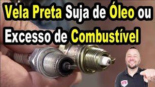 Vela Com a Ponta Preta Queimando ÓLEO ou Excesso de Combustível