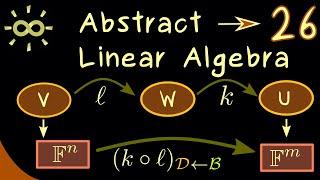 Abstract Linear Algebra 26 | Matrix Representations for Compositions [dark version]