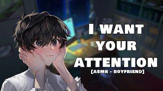 Tsundere boyfriend Gets Needy and Jealous [Boyfriend ASMR] [Cuddles] [Sleep Aid]