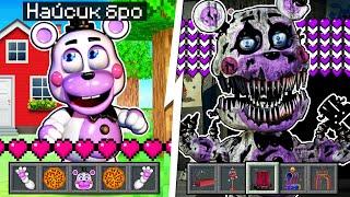 Я прожил 100 Дней за ХЕЛПИ FNAF FREDDY FAZBEAR PIZZERIA SIMULATOR в Майнкрафте HELPY FFPS MINECRAFT