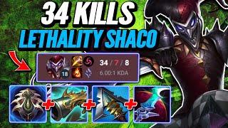 34 Kills Profane Lethality Shaco - S14 Ranked [League of Legends] Full Gameplay - Infernal Shaco