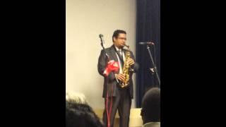 eroll's  sax rendition @ riverway church charity concert