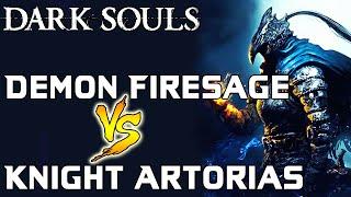 Dark Souls - Knight Artorias VS. Demon Firesage!