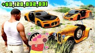 Shinchan Became Riches Persian in GTA 5 | Shinchan and Franklin Collecting Rare Car in GTA 5 (Hindi)