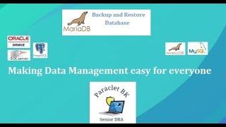 Backup and Restore MariaDB Database using Mariabackup.