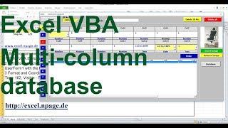 76 Create multi column database with search engine and images in Excel VBA yourself