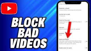 How To Block Bad Videos On YouTube App (2024) - Easy Fix