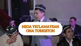 Farruxbek Nabiyev Nega yig’lamaysan Ona Turkiston +998973357676