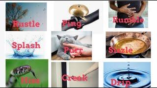 Words describing sounds {part 1} | sounds vocabulary words in English