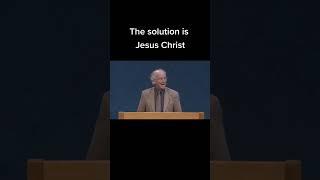 The solution is Jesus Christ! #johnpiper #gospel #jesusislord #thecross #repent #forgiveness