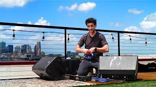 Rooftop PA SYSTEM SETUP in the Texas Heat | Live Band (x32 + DL32 + Wireless Mics)