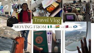 TRAVEL VLOG: MOVING FROM NIGERIA TO UK | WHAT TO EXPECT | 2 layovers -21hrs Flight + 3x23kg bags.