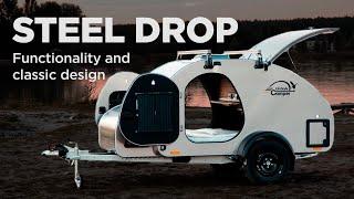 Classic teardrop camper SteelDrop || Lifestylecamper