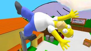 The Simpsons Ragdoll Jumps & Falls (GMOD) Episode 282