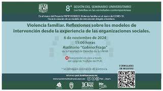 8° Sesión del Seminario Universitario "Las familias en las sociedades contemporáneas"