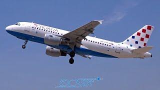 Croatia Airlines Airbus A319 9A-CTH - Beautiful Takeoff from Split Airport SPU/LDSP