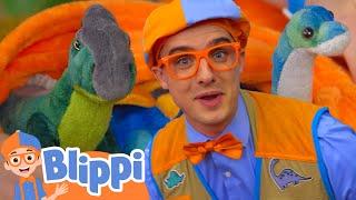 Roar and Hunt!  Dino Egg Challenge! | Blippi | Educational Kids Videos | Moonbug Kids