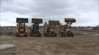 Hyundai, Case, Cat, MST backhoe loader Boom up test