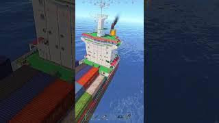 I parachuted onto cargo for the snowball #rust