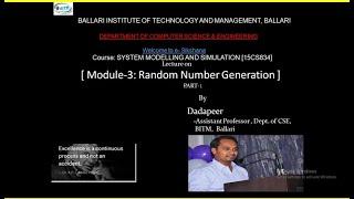 Random Number Generation