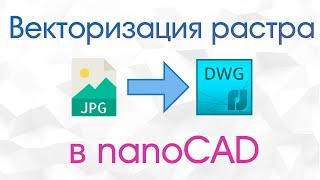 Векторизация растрового изображения в nanoCAD. JPG в DWG