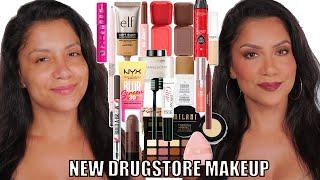 FULL FACE OF NEW DRUGSTORE & AFFORDABLE MAKEUP + WEAR TEST *oily skin* | MagdalineJanet