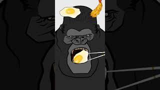 #shorts KING KONG eating #animation #kvakaanimation