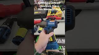 Harbor Freight Clearance Sale   Table Full of Clearance