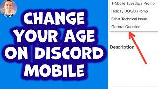 How To Change Your Age On Discord Mobile