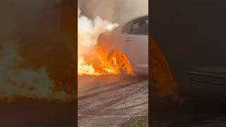 Things got heated #trending #trendingshorts #burnout #fire