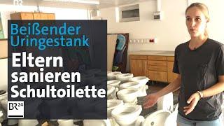 Marode Lehranstalten: Eltern renovieren die Schultoilette | Abendschau | BR24