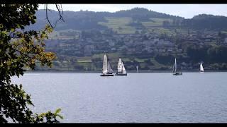 Sailing Ships on the Lake Hallwil - Segelschiffe auf dem Hallwilersee - DCI 4K