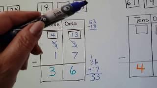 Grade 2 Math  6.14, Subtraction combinations