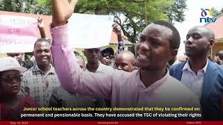 Junior School Teachers have accused the Teachers Service Commission (TSC) of violating their rights