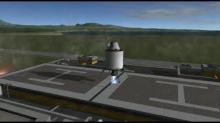 Landing on VAB with autopilot script using kOS | Kerbal Space Program