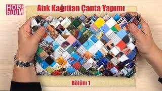 Atık Kağıttan Çanta Yapımı | Bölüm1 #DIY #kendinyap