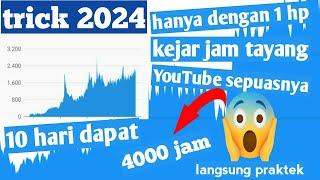 cara kejar 4000 jam tayang youtube menggunakan 1 hp android