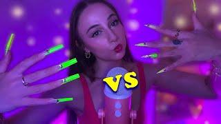 XXL SQUARE vs. STILETTO ASMR  Which Nails Sound Better?