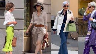 summer trendy Italian street fashion | Beautiful people wear attractive clothes milan #milan