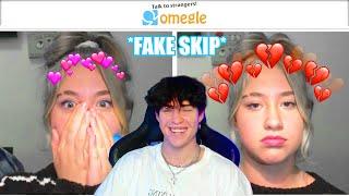 SHE GOT MAD AFTER FAKE SKIPPING HER  (OMEGLE MOMENTS)