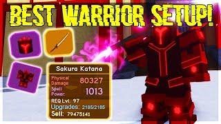 *NEW* BEST WARRIOR LOADOUT SET IN SAMURAI PALACE! (ROBLOX DUNGEON QUEST)