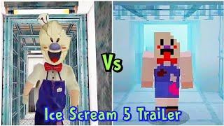 Ice Scream 5 Trailer Vs Ice Scream 5 Trailer Minecraft