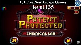 101 Free New Escape Games level 135- Patent Protected  CHEMICAL LAB - Complete Game