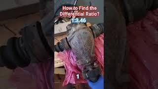 How to check the differential gear ratio ?