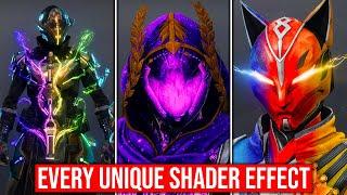 (Almost) EVERY Unique Shader Effect & Armor Interaction In Destiny 2!
