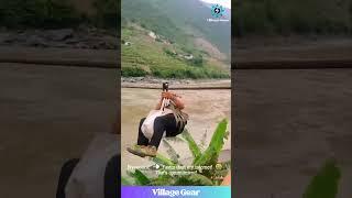 River Zipline Level: EXPERT!  They Even Fly MOTORBIKES!  #ziplinegoals #travelhacks #extreme