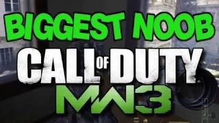 The Biggest Noob Ever! NOOBZILLA! (MW3 Funny Trolling)