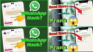 I revealing the secret of whatsapp READ MORE setting | whatsapp tips and tricks #KING MODS